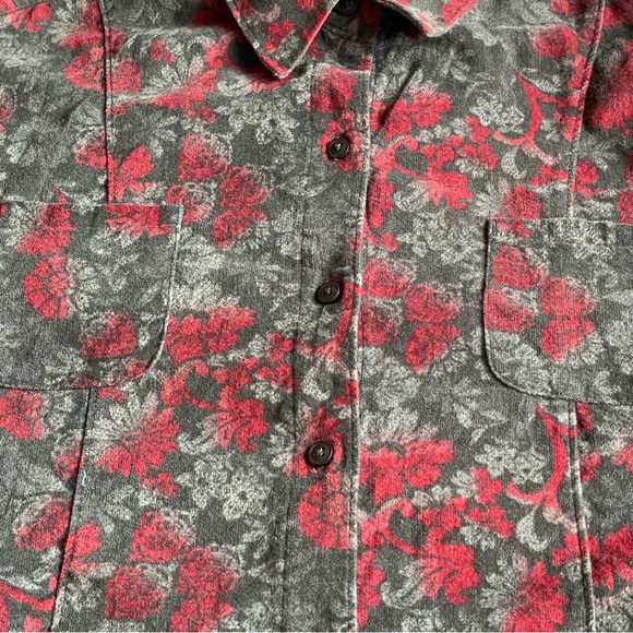 Woolrich Women’s Floral Button Down Long Sleeve 100% Cotton Blouse - Picture 6 of 14